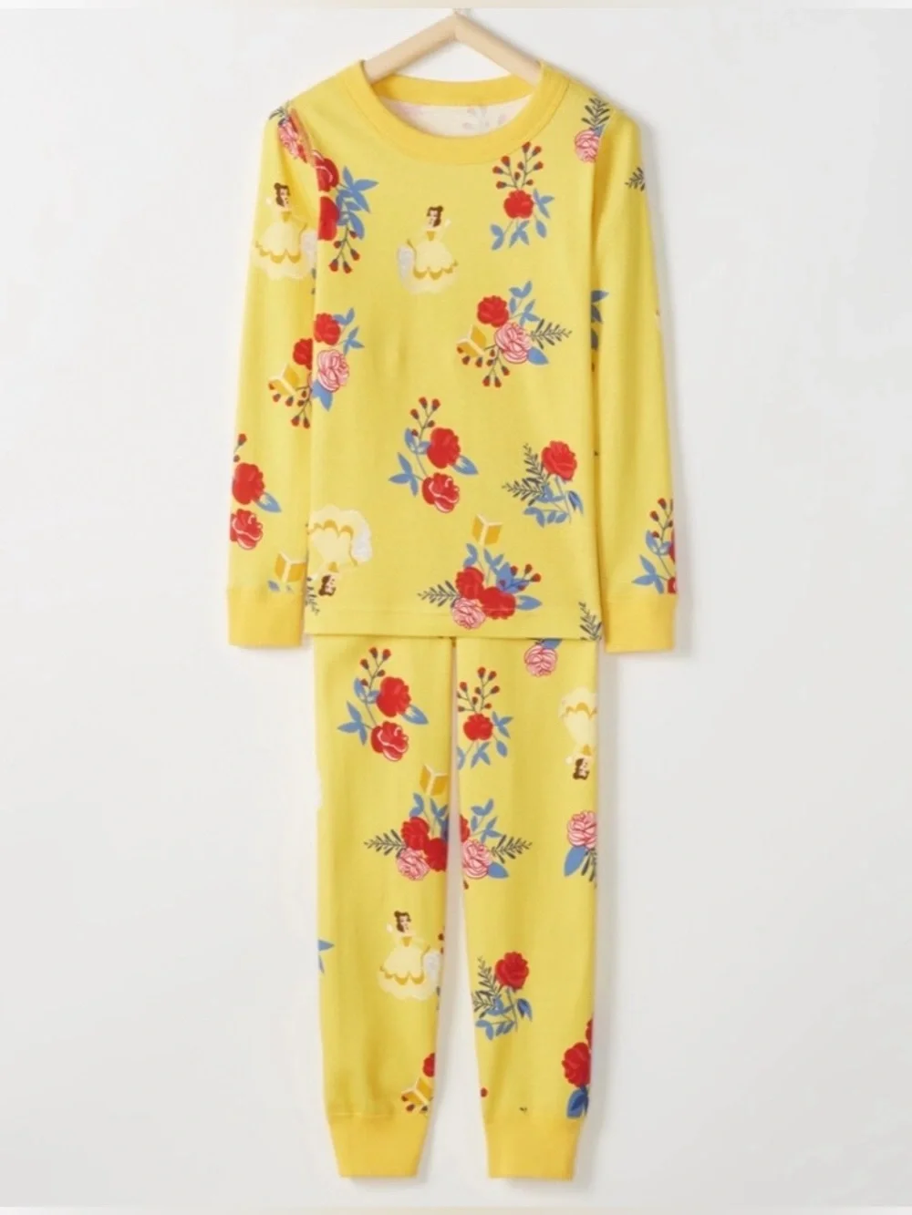 Hanna Anderson HannaJams Disney Belle Beauty & The Beast Pajama Set size 8 - Picture 2 of 8